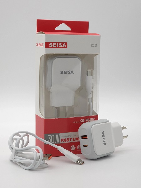 Cargador SQ-P04UC Turbo 30w Type C y USB Cable Type C