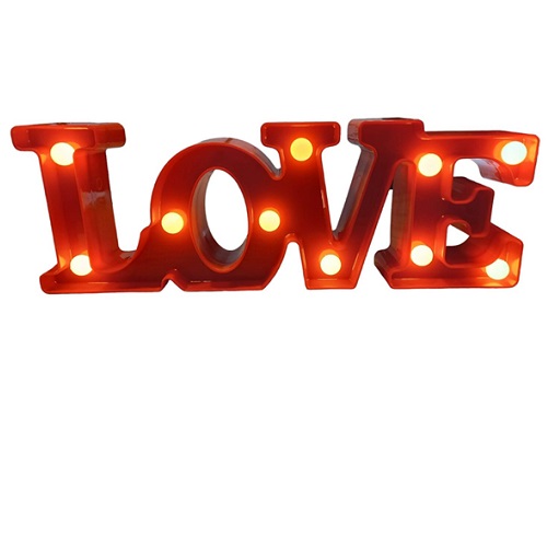 Cartel de luces LOVE