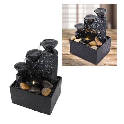 Cascada de Agua Piedras y Metal USB 1596gg