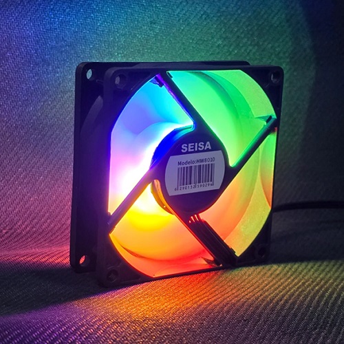 Cooler para PC 8x8 con Iluminacion RGB HW8010
