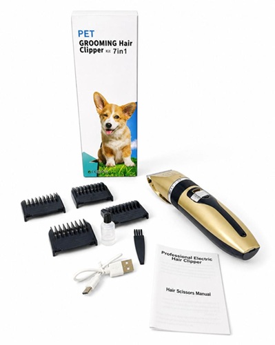 Cortadora de Pelo para Mascotas con Accesorios
