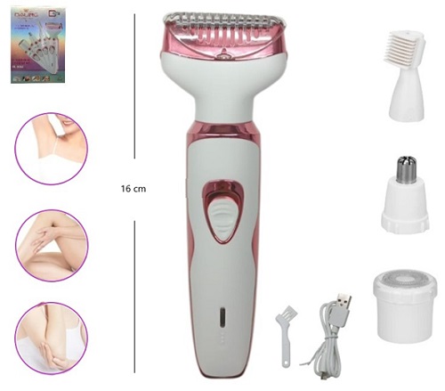 Depiladora Portatil Recargable Multifuncion 6043II