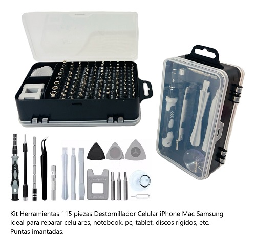 Set destornilladores precision 115 piezas oo