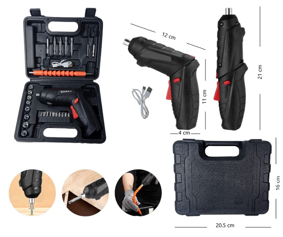 Set destornillador rec y acc ii3402