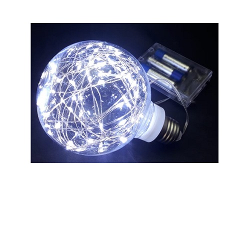 Bola de luces led 10 cm a pila 30211