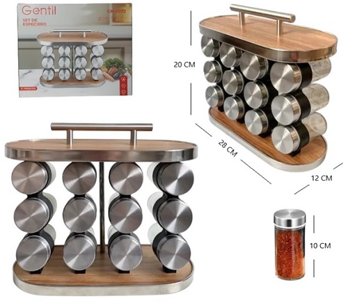 Set 12 Especieros Madera GN-0072ii