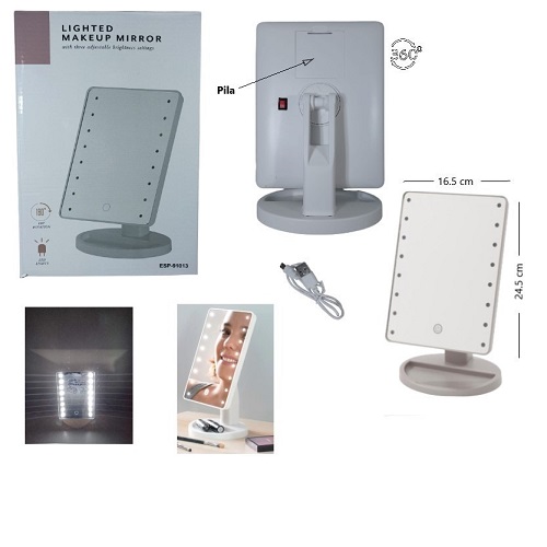 Espejo Rectangular 91013 con Iluminaci