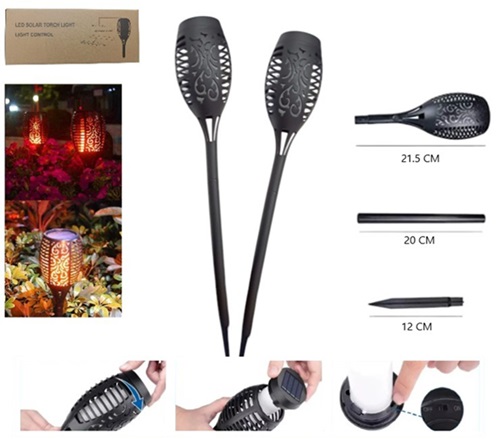 Antorcha Solar Grande Estaca HY-Z09