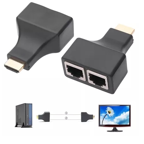 Extensor HDMI SM-F7802 hasta 30 metros x Cable RJ45