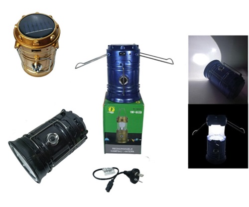 Farol + Linterna Recargable USB + Solar 5800Tii