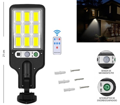 Reflector Solar con Sensor y Control Remoto 721ii