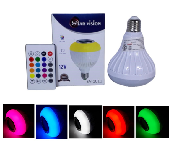 Foco RGB con Parlante Bluetooth iiYJD12WC