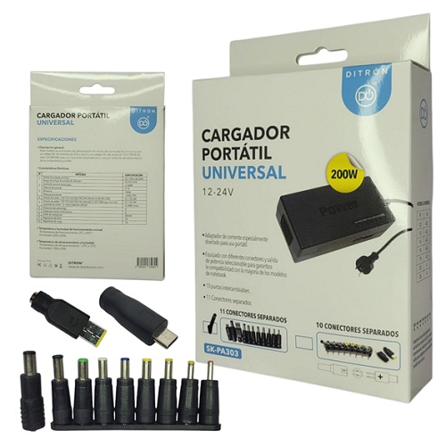 Cargador Universal Type C Notebook nuevas 200wmm