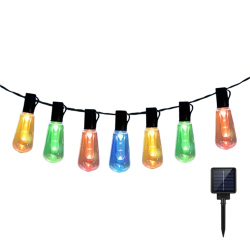 Guirnalda Solar Focos Color Grandes 5 Metros mm