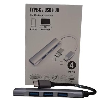 HUB USB Type C 3.0 4 puertos cc