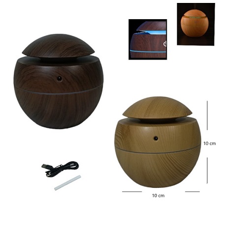 Humificador simil madera con iluminaci