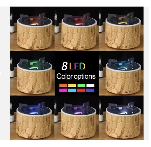 Humificador Difusor Grande YX-2701 Tipo Fuego Ilum RGB