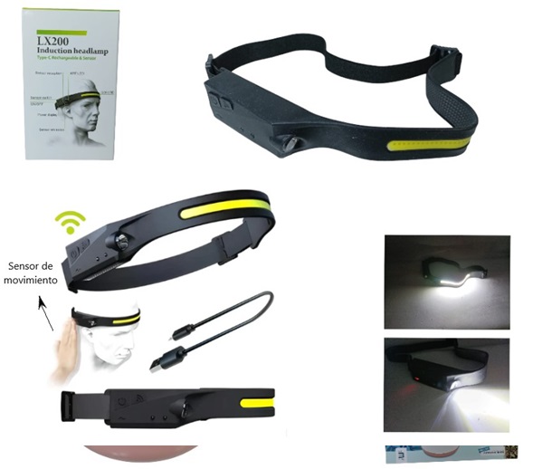 Linterna Minera sensor y cob frontal iiLX200