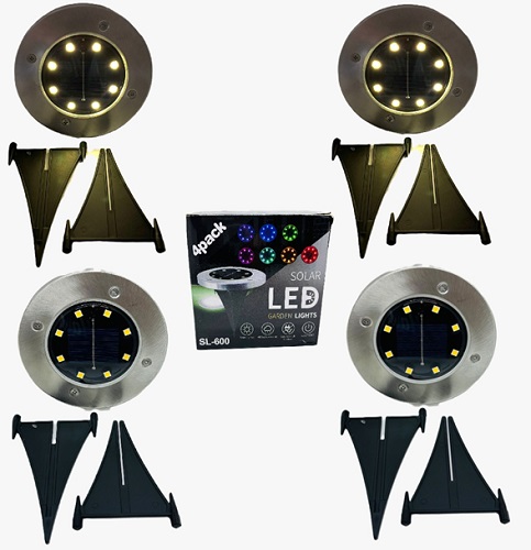 Kit 4 estacas Solares SL-600oo