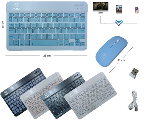 Teclado + Mouse Inalambrico Slim TMU-001ii