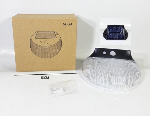 Luz Aplique Exterior con Carga Solar GC-24