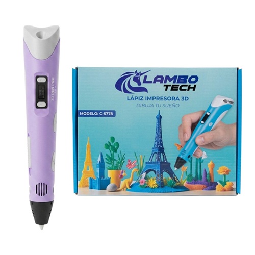 Lapiz 3D con Accesorios 5778mm Colores Variados