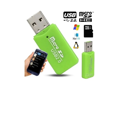 Lector de Memorias Micro SD a USB tipo Pen Drive