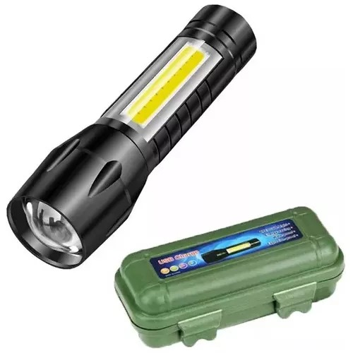 Linterna MetÃ¡lica oo1234 Recargable Estuche