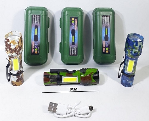 Linterna Zoom Recargable Camuflada 535Mii