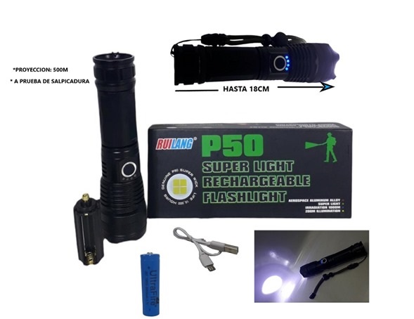Linterna recargable  muy Potente iip50Â 