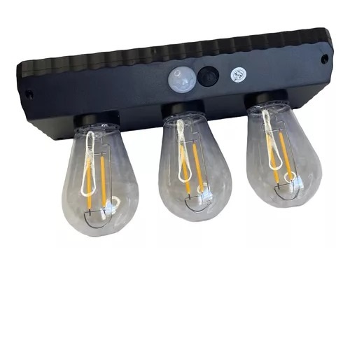 Luz solar led filamento 3 l