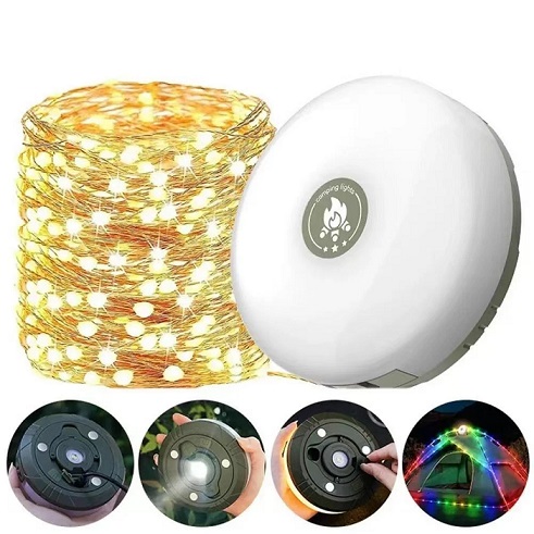 Guirnalda YH-828 de 10 met color y blanca + spot luz blanca