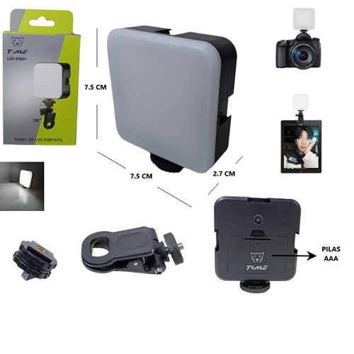 Luz para Flash y Selfies rosca universal LED-83001