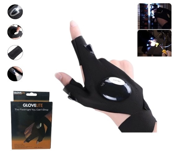 Guantes con luces ideal bicicletas ii308Â 