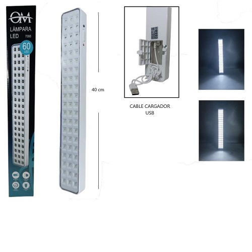 Luz de Emergencia 60 led Grande 7006