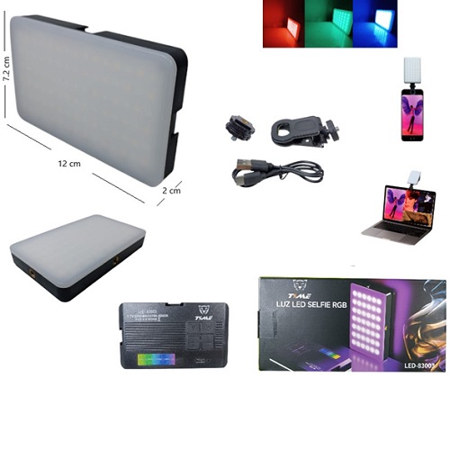Luz RGB Flash y Selfies 12 cm rosca universal LED-83003