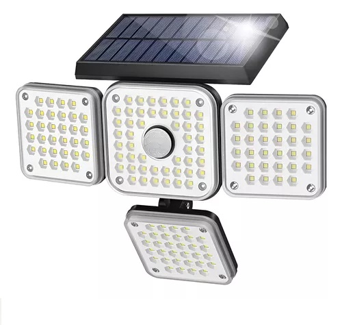 Aplique Solar LF-1765A  con 4 Cabezales de luces movibles