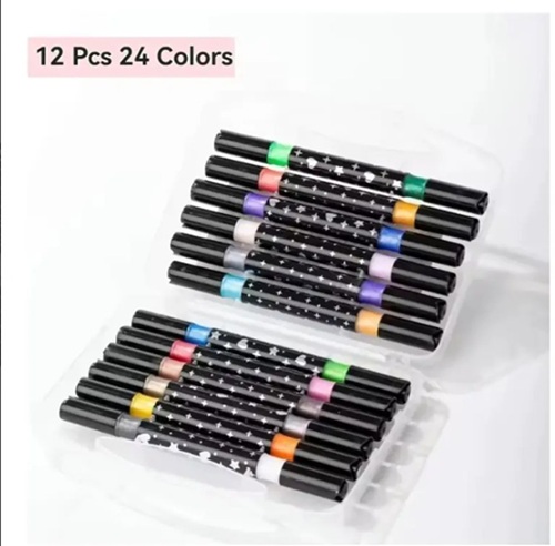 Marcadores con Glitter Brillantes x 24 Colores 61281ii