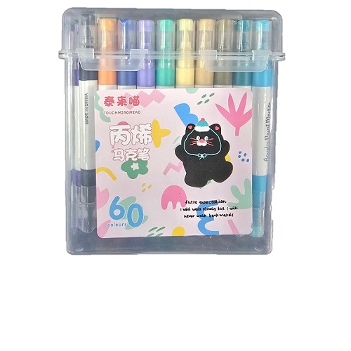 Plumones Marcadores Doble punta x 60 unidades