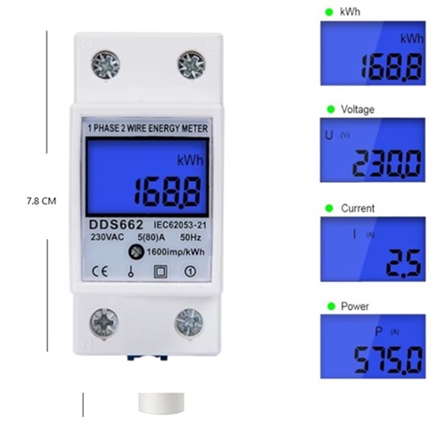 Medidor de Consumo Electrico DDS662ii
