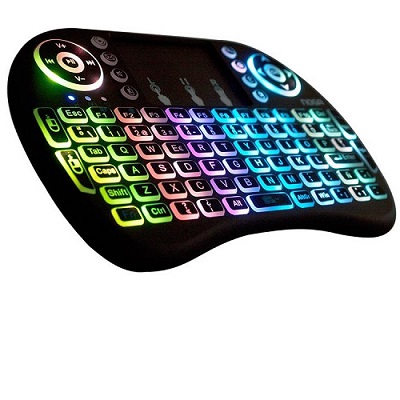 Mini Teclado Retroiluimnado Noga K2R TV, Tv Box, Consolas, PC et