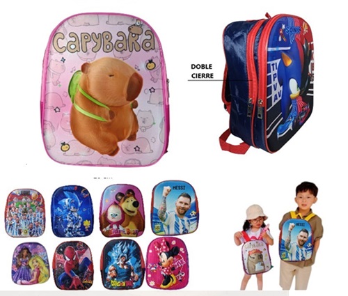 Mochilas 3D Doble Cierre 164YCii