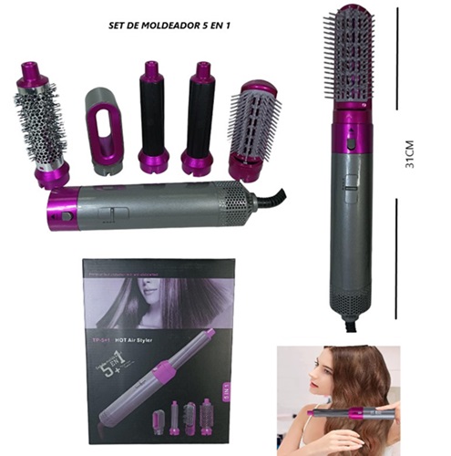 Set Cabello Moldeador 5 en 1 8081ii