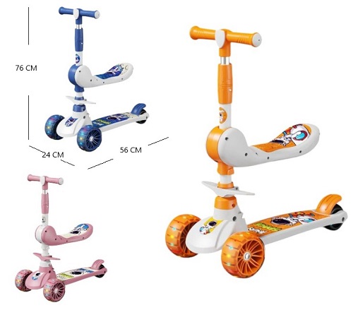 Monopatin con Asiento y Luces 162101ii