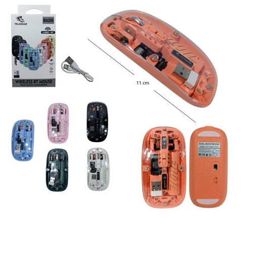 Mouse Inalambrico transparente MA200