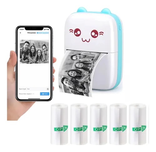 Kit 5 rollos papel DYJ-DYZ02 Adhesivo Imp,Â etc
