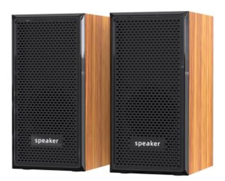Parlantes para PC oom-1017caja madera