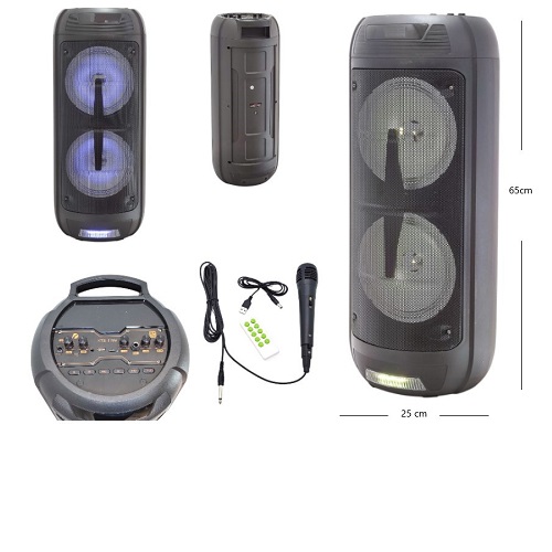 Torre de Parlantes 8 pulgadas 1199 Karaoke Incluye Microfono BT 
