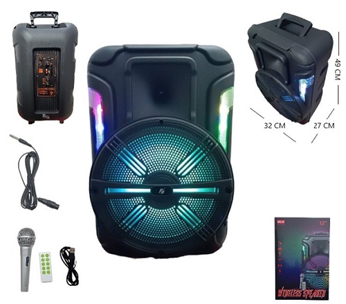 Parlante Karaoke 12 Pulgadas 1200Sii Mic contro etc