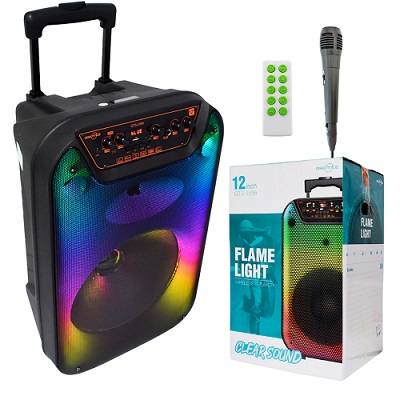 Parlante carrito 12 pulgadas 1596 karaoke Incluye Micr